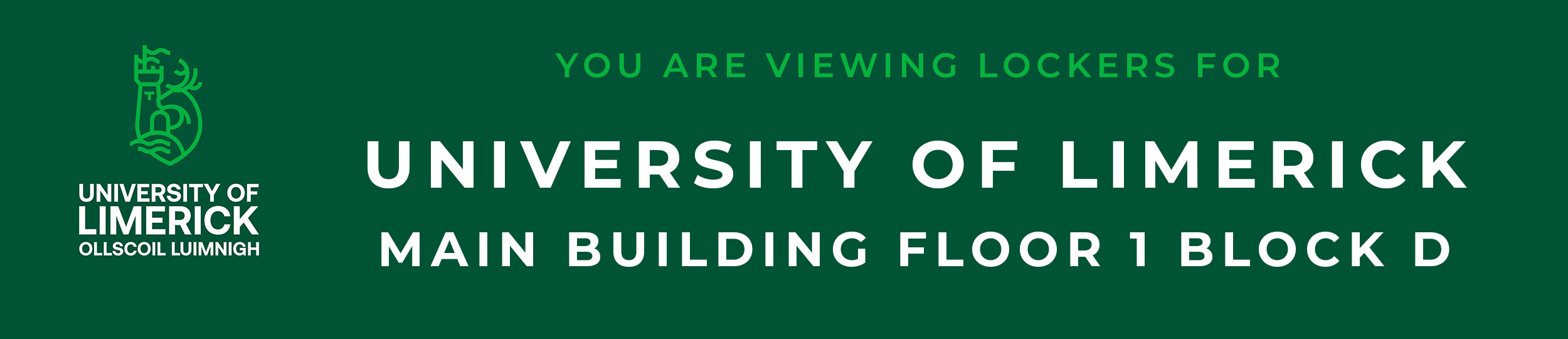 UL Main Building Floor 1 Block D banner