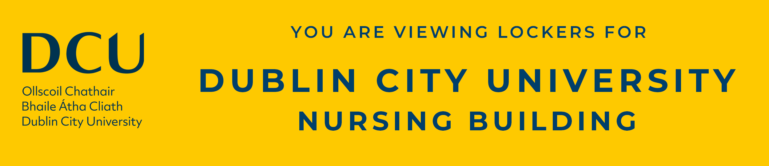 DCU Nursing Building banner