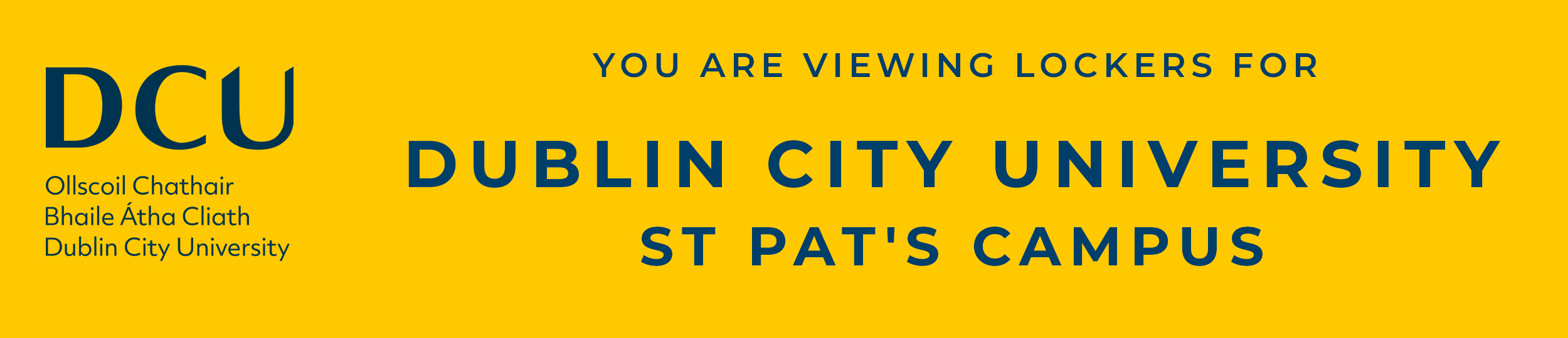 DCU St Pats Campus banner